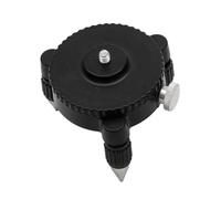 Lawnoval Adaptateur de compteur de niveau avec support de trépied rotatif à 360°, interface 1/4" compatible avec compteur de niveau laser de construction, noir/argent
