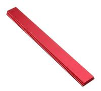 Lawnoval Barre en T en alliage d'aluminium pour gabarit à onglet pour scie à table et établi de travail du bois, longueur 100 à 450 mm, rouge