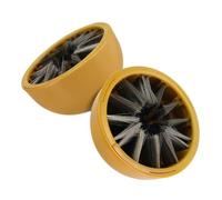 Lawnoval Brosse de nettoyage circulaire électrique avec tête de brosse en nylon de 10,2 cm pour perceuse électrique, compatible avec mandrin standard, pour piliers, noix et surfaces rondes