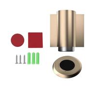 Lawnoval ","Butée de porte pour sol ou mur, magnétique pour cale de porte avec forte tenue, construction en alliage de zinc, installation sans perçage, pour une utilisation en intérieur (noir)