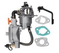 Lawnoval Carburateur double carburant pour GX200 170F 208cc 210cc 212cc 6.5-7.5HP Kit de conversion GPL CNG avec rondelles et tuyau en caoutchouc de rechange