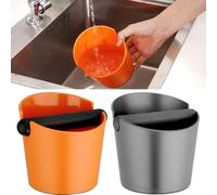 Lawnoval Coffee Knock Box Poubelle à café en ABS avec barre de frappe amovible en métal et base antidérapante pour machine à expresso à la maison ou à café