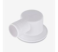 Lawnoval Connecteur de vidange d'évier en acier inoxydable ABS avec coude à angle droit anti-fuite pour camping-car et yacht, blanc