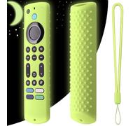 Lawnoval Coque de protection antichoc en silicone pour télécommande Fire TV 3ème génération, 16,5 x 4 x 1,5 cm, noir/pour rouge/vert