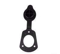 Lawnoval Couvercle de support de canne à pêche en PVC pour kayak, bateau - Bouchon de joint de montage de canne à pêche avec diamètre intérieur de 41 mm - Accessoire de protection anti-poussière noir