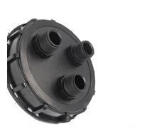 Lawnoval Couvercle en plastique ventilé IBC de 163 mm de diamètre, adaptateur fileté mâle de 2,5 cm pour réservoirs DN150 IBC assurant une étanchéité étanche et une performance fiable (3 trous)