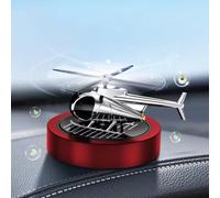 Lawnoval Désodorisant solaire rotatif pour intérieur de véhicule, pour rotation sensible à la lumière à double fréquence avec moteur en cuivre pur, compatible avec console centrale de voiture