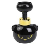 Lawnoval Distributeur de savon en mousse en forme de patte de chat en plastique ABS pour salle de bain ou cuisine Noir