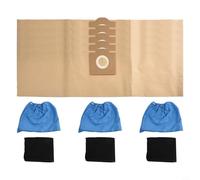 Lawnoval Einhell Kit de 3 filtres en mousse et 5 sacs de collecte de poussière pour TC-VC série 1800 1820 1815 Réduction du bruit