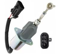 Lawnoval Électrovanne de coupure de carburant 12 V en métal, 6681513 - Interrupteur d'arrêt compatible avec Bobcat Skid Steer 751 753 763 773 T190 S185 S175 S160 et pelleteuse 325 328 331 334 337 341