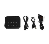 Lawnoval Émetteur et récepteur audio Bluetooth sans fil pour TV, PC, tablette, mobile, connectant jusqu'à trois utilisateurs, faible latence, entrée auxiliaire RCA, portée 8 m, noir