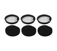 Lawnoval Eureka Ensemble d'accessoires pour filtre éponge NEN0101 NEN0106 NEN110A pour aspirateur Whirlwind sans sac Noir Blanc