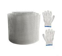 Lawnoval Filet de protection de gouttière en aluminium pour protection des canalisations de toit, raccords de rénovation de maison (12,7 cm x 6 m)