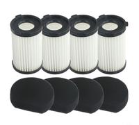 Lawnoval Filtres de percolation haute efficacité, pour Techwood TAS-9055, design structurel lavable, réduction des allergènes, aucun outil nécessaire, séchage rapide (lot de 4)