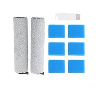 Lawnoval For Tineco For IFloor 2 Ensemble de brosse rouleau pour aspirateur avec tête en flanelle douce en microfibre et éponges de nettoyage pour nettoyage humide et sec du sol