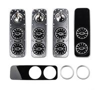 Lawnoval Garniture de grille d'aération de toit arrière avec LED pour Vito pour Classe V W447 2014-2023, décoration intérieure en ABS, noir