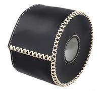 Lawnoval Housse de réservoir de gaz en cuir pour protection extérieure, design rétro respirant, compatible avec les barbecues de camping, noir (court noir, 230 ml)