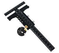 Lawnoval Jauge à tracer en alliage d'aluminium avec réglage fin - Noir D