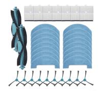 Lawnoval Kit aspirateur pour Lubluelu L15, BPMIO B15, B15 Plus, avec 2 brosses à rouleaux, 14 filtres, 16 serpillères, 10 brosses latérales