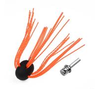 Lawnoval Kit de brosse de cheminée en aluminium avec tête de balayage flexible, nettoyage de 10,2 à 30,5 cm pour cheminée et tuyau, pour perceuse en acier inoxydable adaptateur inclus