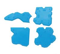 Lawnoval Kit de finition de calfeutrage et spatule à joint en PVC pour une étanchéité sans couture sur les joints de sol, d'évier et de carrelage, applicateur coudé pour résultats professionnels (lot