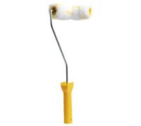 Lawnoval Kit de rouleau de peinture incurvé multi-angles pour surfaces cylindriques avec poignée de cadre et deux housses de rouleau (pinceau pliant)