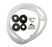 Lawnoval Kit de tube d'extension pour distributeur de savon d'évier avec clapet anti-retour, 119,4 cm en silicone souple pour cuisine, compatible avec la plupart des bouteilles à pompe à savon, noir