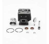 Lawnoval Kit piston cylindre 40 mm en alliage d'aluminium avec surface traitée thermiquement et revêtement résistant à la corrosion, compatible avec débroussailleuse FT250 HT250 F50 F50R F02 FS120 F00
