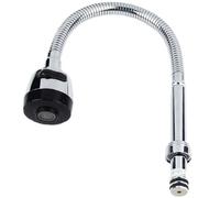 Lawnoval Lavabo 360℃ pour évier de cuisine en acier inoxydable avec bec flexible pour buse double fonction aérée et jet d'écoulement, cartouche céramique goutte à goutte