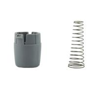 Lawnoval Loquet de porte magnétique pour machine à laver avec siège à ressort et plaque de guidage compatible avec AGM73610701/AGM73610702 Noir Pièce de rechange