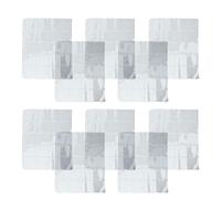 Lawnoval Lot de 1 ou 10 feuilles en PVC transparent pour ranger des pièces de monnaie, des jetons et des médailles jusqu'à 50 mm