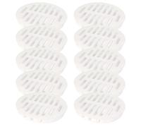 Lawnoval Lot de 10 filets d'aération pour armoire de 80 mm pour la prévention de l'humidité et des parasites, respirant pour grille d'aération en polypropylène avec installation facile