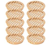 Lawnoval Lot de 10 filets d'aération pour meubles - Respirant pour grille d'aération en polypropylène avec installation facile - 80 mm