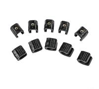 Lawnoval Lot de 10 supports de lampe de poche d'extérieur en forme de U avec filetage de 6,35 mm pour lampe de poche de vélo ou équipement de randonnée, design antidérapant