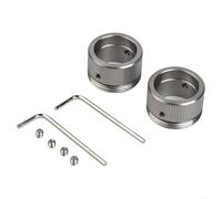 Lawnoval Lot de 2 adaptateurs de thermostat de radiateur M30 x 1,5, adaptateur de valve de chauffage en acier inoxydable avec clé hexagonale et vis pour valves thermostatiques RAV pour chauffage