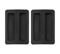 Lawnoval Lot de 2 couvercles en silicone pour grille-pain à 2 tranches - Résistant à la chaleur et à la poussière - Compatible avec la plupart des machines à petit-déjeuner standard - Noir