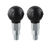 Lawnoval Lot de 2 goupilles à boule pour vélo d'appartement, filetage 12 x 1,0 mm, métal et plastique, noir