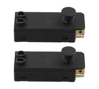 Lawnoval Lot de 2 interrupteurs à marteau électrique 1617200048 pour Bosch GSH11E, compatible avec marteau Bosch pour modèles, construction métallique, noir
