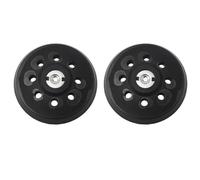 Lawnoval Lot de 2 patins abrasifs de 125 mm pour ponceuses Metabo SXE 325 Intec 425, plaque de support à 8 trous avec couche en polyuréthane, disque de support de rechange de 13 mm d'épaisseur
