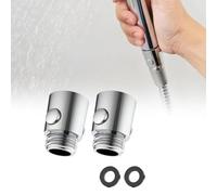 Lawnoval Lot de 2 valves d'arrêt d'eau de douche en ABS, interrupteur de contrôle du débit pour douche à main ou douche de tête, installation facile sans outil