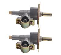 Lawnoval Lot de 2 valves de commande de grille de barbecue en alliage de 9,5 cm pour plaque de cuisson au propane à 4 brûleurs 1554/1565/1836/1866 et 2 brûleurs 1517/1651, remplacement d'allumage AH6