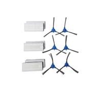 Lawnoval Lot de 4/10 sacs à poussière pour aspirateur Ultenic T10 Pro/Ts1, outils de nettoyage, accessoires de rechange, tampons en microfibre lavables, filtres pour aspirateur, pièces de rechange