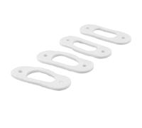 Lawnoval Lot de 4 joints d'électrode en fibre blanche 70 x 26,5 x 3 mm compatible avec les modèles de chaudière Vaillant EcoTEC Pro 24/28 et EcoTEC Plus