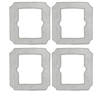 Lawnoval Lot de 4 serpillères de rechange pour ECOVACS WINBOT MINI, nettoyage complet pour sols, fenêtres et coins, microfibre lavable durable