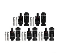 Lawnoval Lot de 5 paires de connecteurs de panneau solaire, adaptateur de distribution d'alimentation pour panneaux photovoltaïques et systèmes de panneaux solaires