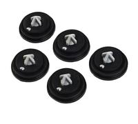 Lawnoval Lot de 5 rondelles de robinet flotteur à membrane pour Siamp et Laufen compatibles avec les modèles 95 95L 99T 99B et 99 en caoutchouc Noir mat