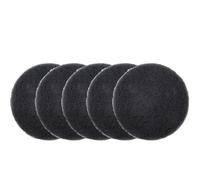 Lawnoval Lot de 5 tampons à récurer industriels en nylon pour douches, baignoires, éviers, carrelage et coulis, 100 mm, avec dos en polaire