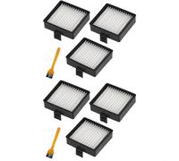 Lawnoval Lot de 6 filtres pour aspirateur à main sans fil Hoover AH46000 ONEPWR avec brosse de nettoyage