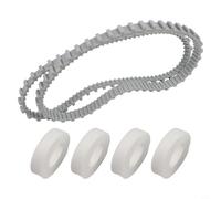 Lawnoval Lot de 6 pièces de rechange pour robot de piscine comprenant rail 9985006-R2 et anneau d'escalade 6101611-R4 compatible avec DX Series M-Series Advantage Explorer Wave Blanc