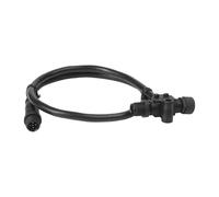 Lawnoval Marine M12-5P Câble répartiteur en T 3 voies pour NMEA 2000 Backbone Drop, étanche IP67, compatible avec Garmin et Simrad, noir